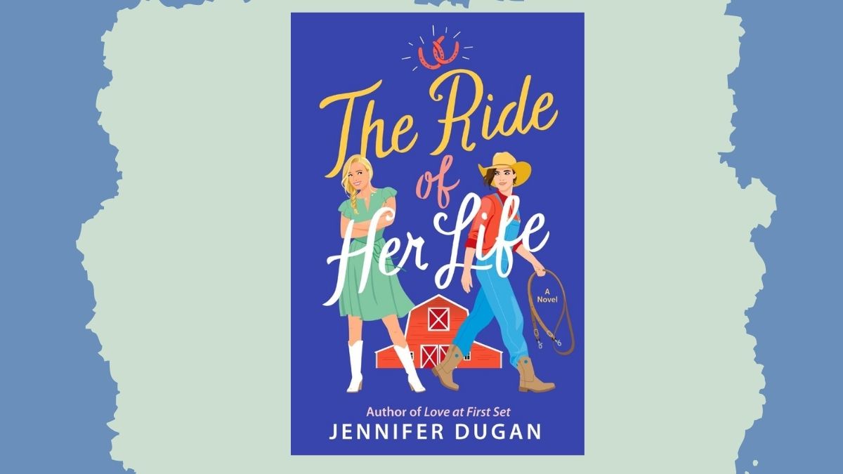 Book cover for The Ride of Her Life by Jennifer Dugan