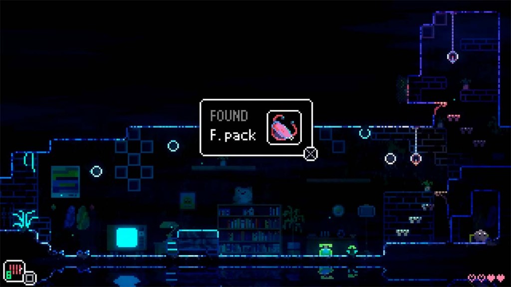F pack chest Animal Well tool