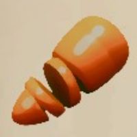 Carrot chopped from the game Cozy Caravan
