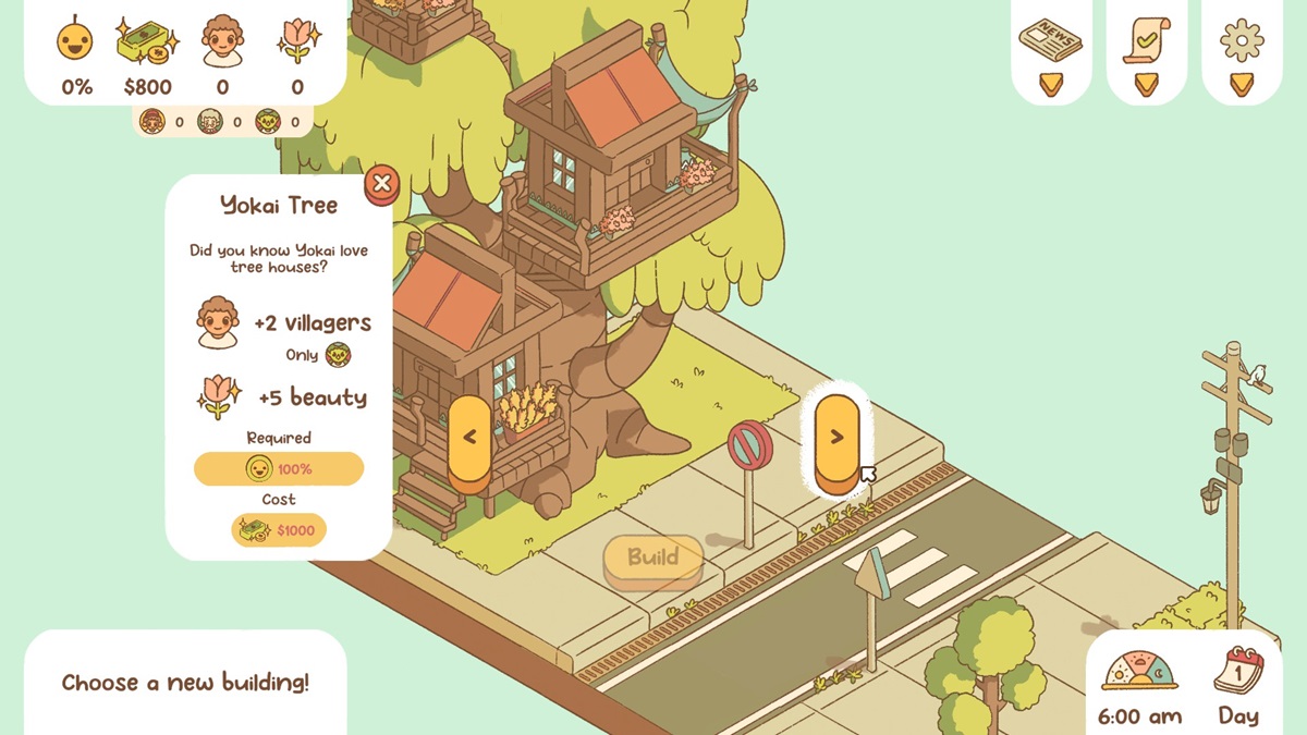 Yokai Tree requirements from the game Minami Lane