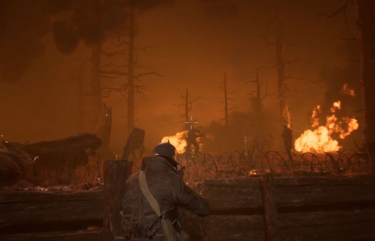 shooting soldiers in trench tales