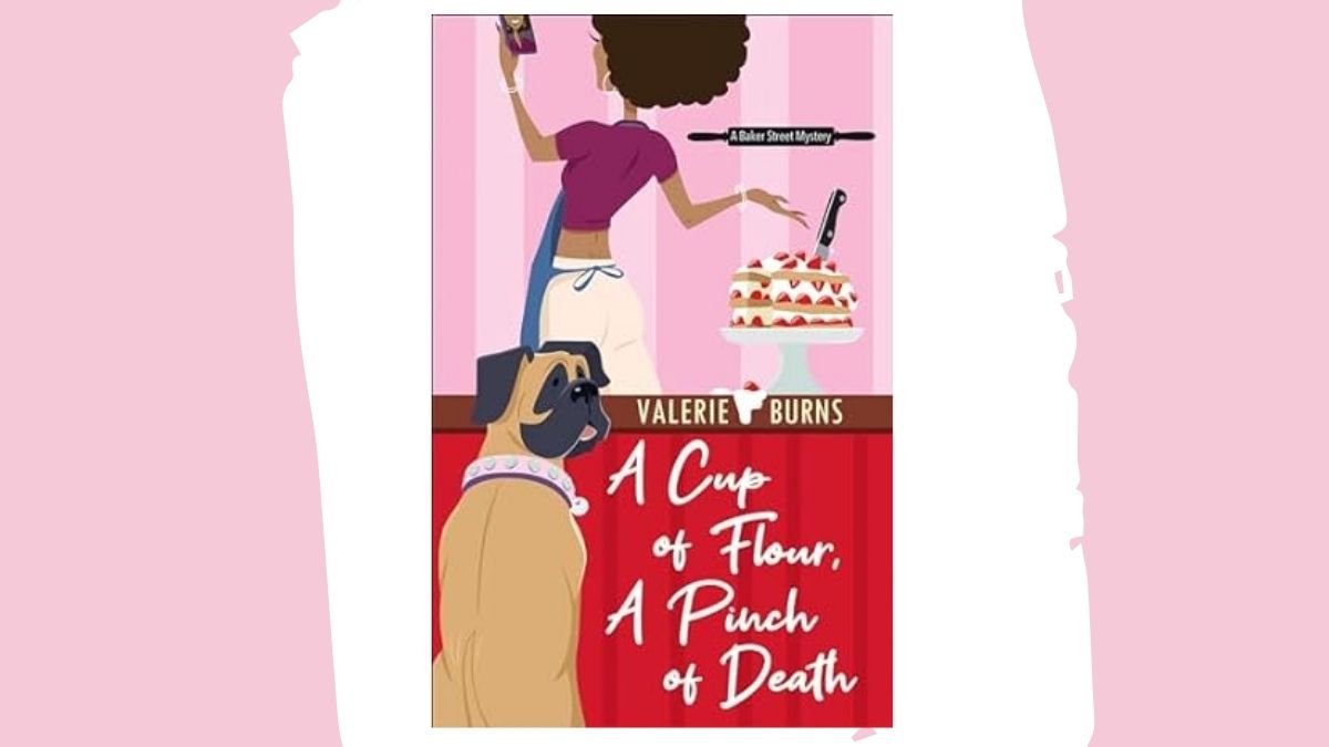 Book cover for A Cup of Flour, a Pinch of Death by Valerie Burns