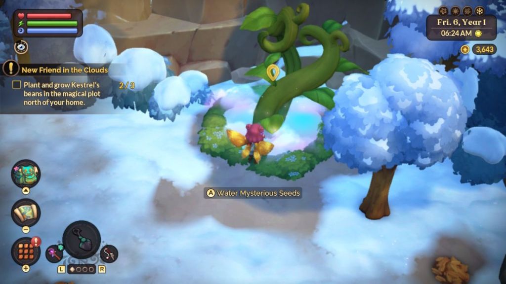 Second day magic bean to reach Skyvale