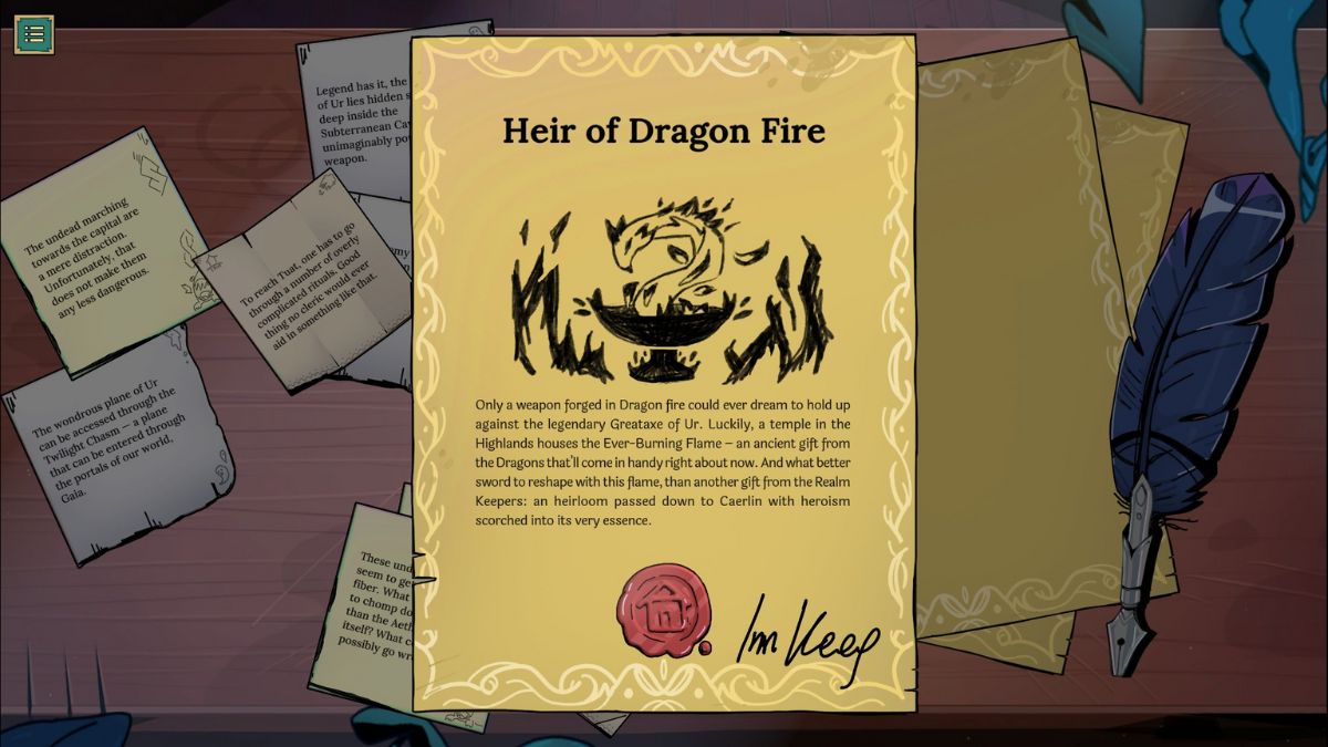 Heir of Dragon Fire Quest Tavern Talk