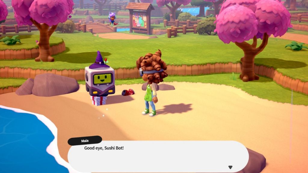 Screenshot of the ideal fishing spot in Rolling Hills for the Second Spirit quest