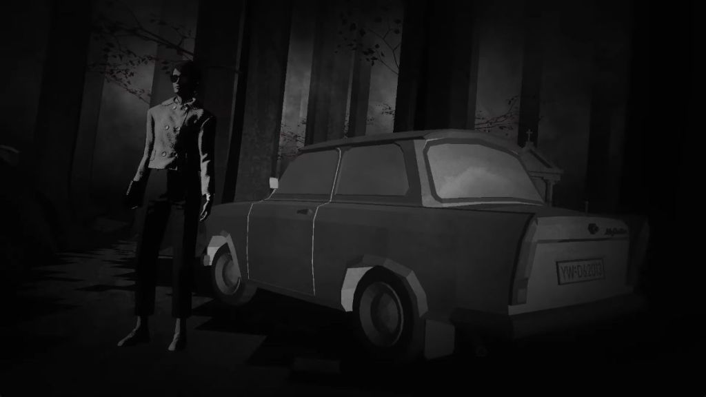 Lorelei getting out of her car