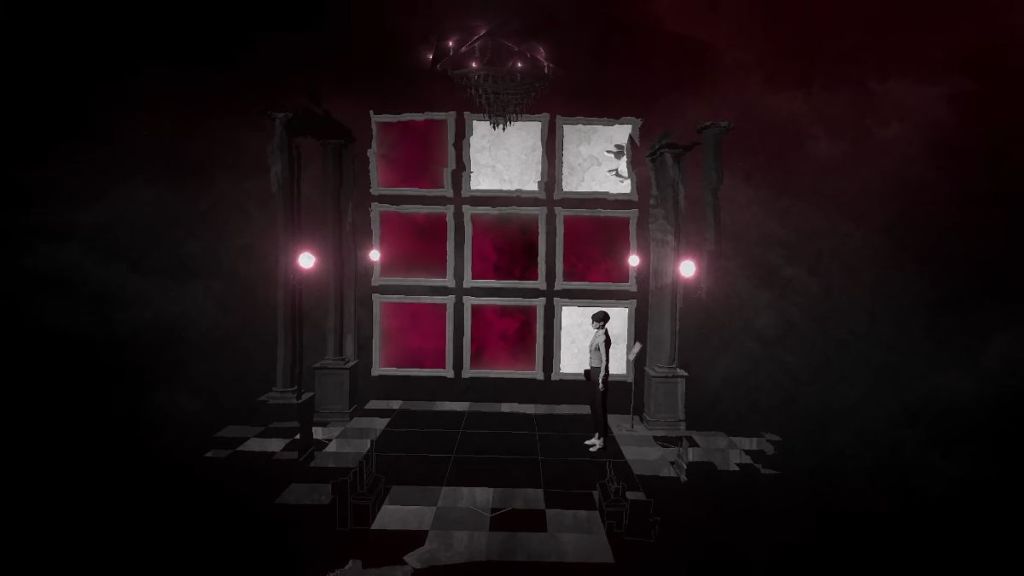 Lorelei getting the Supercomputer password in the mirror