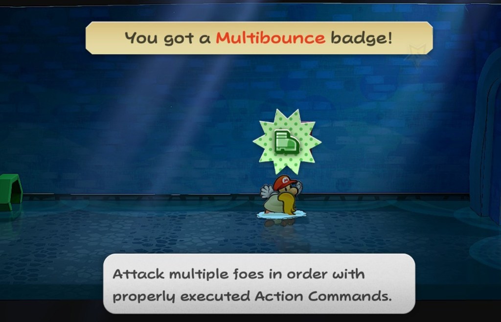 Multibounce badge paper mario location