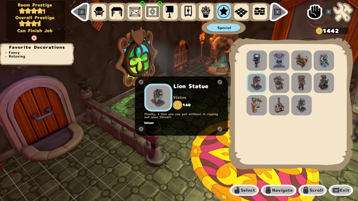 Cozy_Dungeons_Interior_Designing_UI