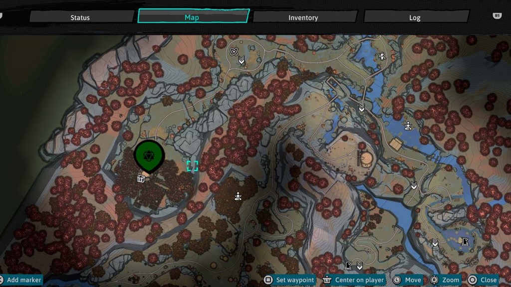 Ancient Tree map in Dungeons of Hinterberg