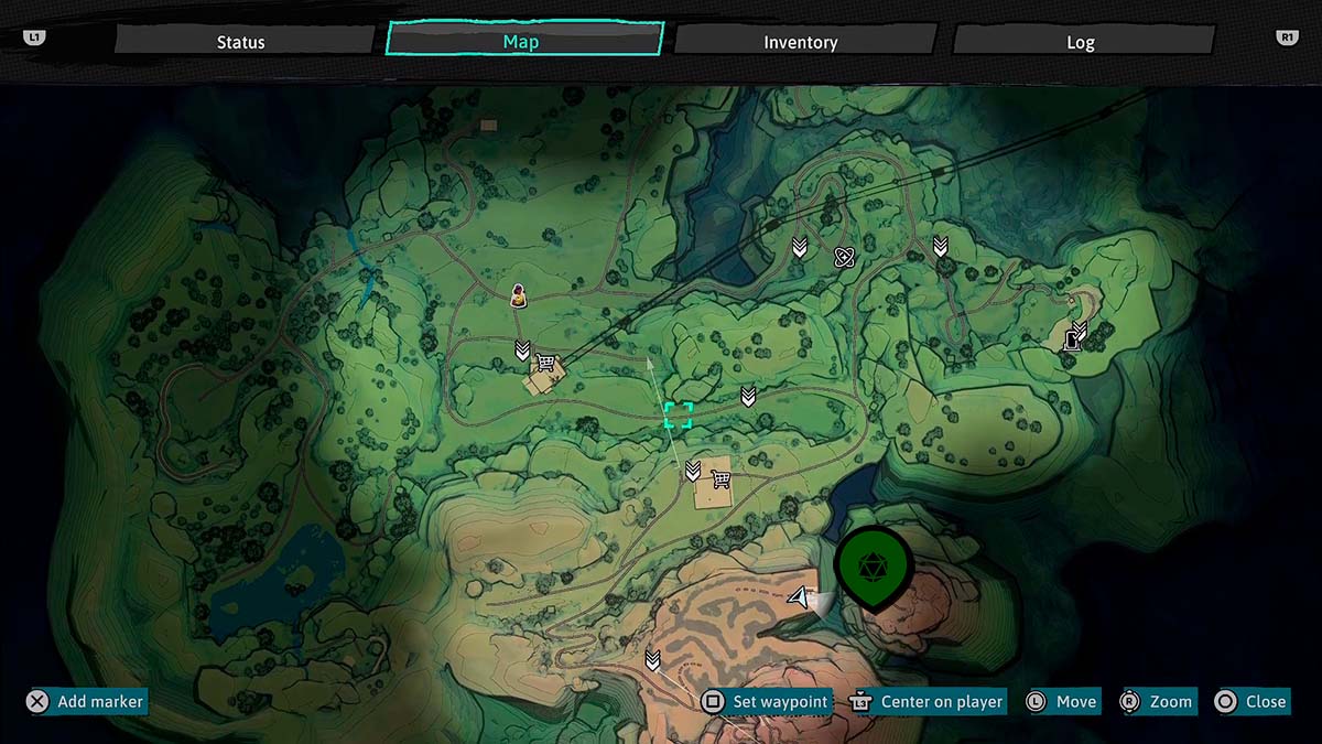 Giant Cavern map in Dungeons of Hinterberg