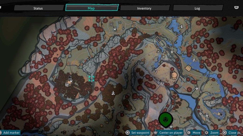 Overgrown Cave map in Dungeons of Hinterberg