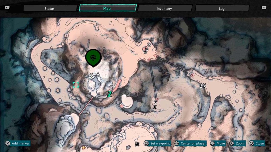 snowy Summit dungeon location on map