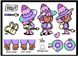 Model Sheet - Violet