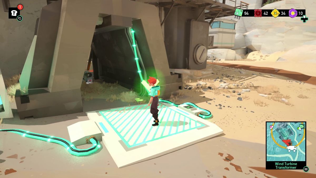 Stand on the sensor in front of the ruins' entrance to open the door temporarily. Walk in.