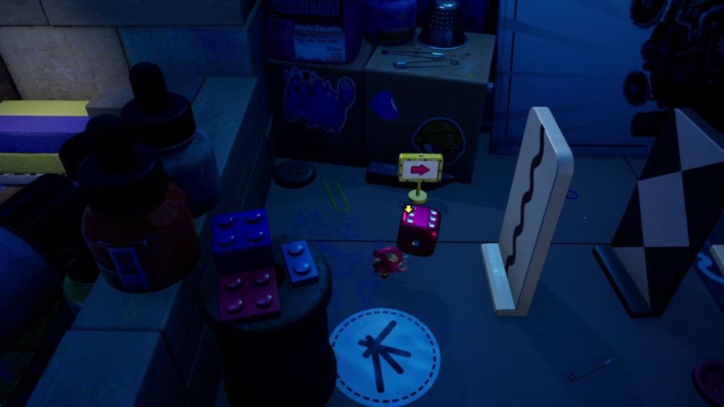 The Plucky Squire domino dice puzzle step 1