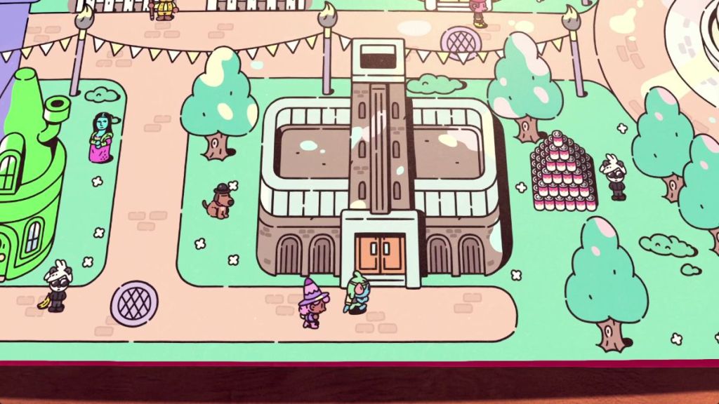 Pig location in Chapter 5 The Plucky Squire