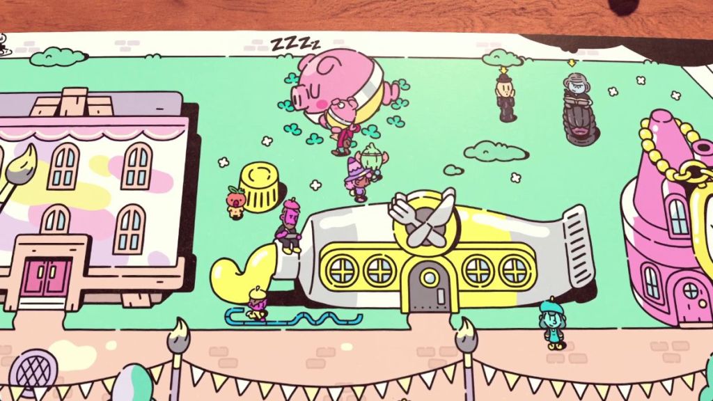 Pig location in Chapter 5 The Plucky Squire