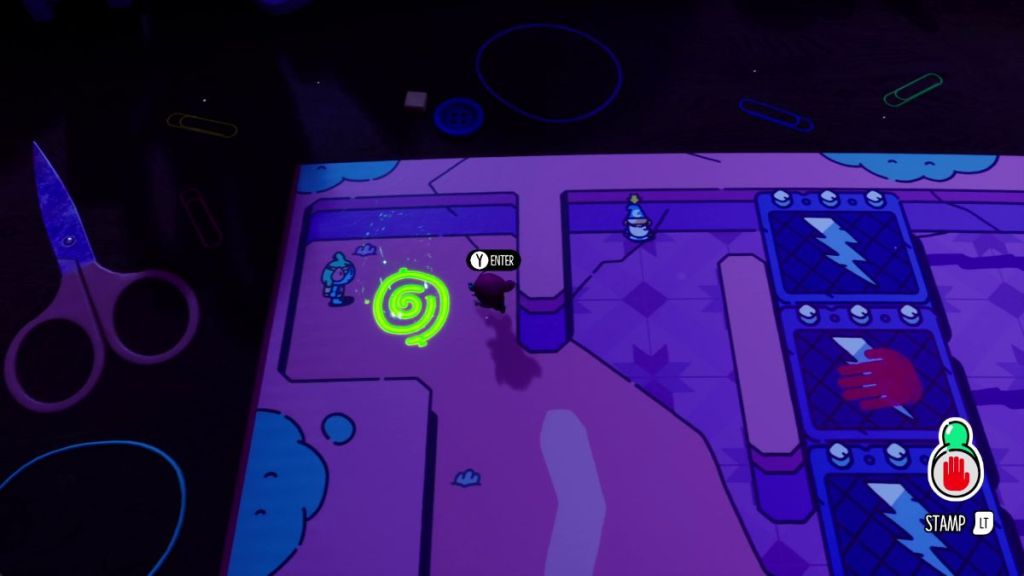 Heavy Blocks puzzle The Plucky Squire step 1