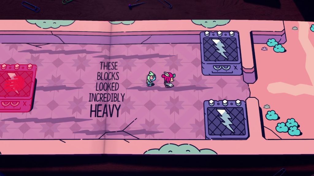Heavy Blocks puzzle The Plucky Squire step 3
