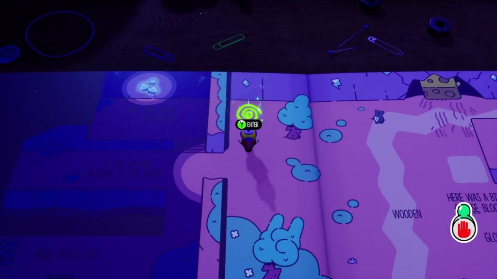 Glitchbird in Chapter 6 The Plucky Squire Step 3
