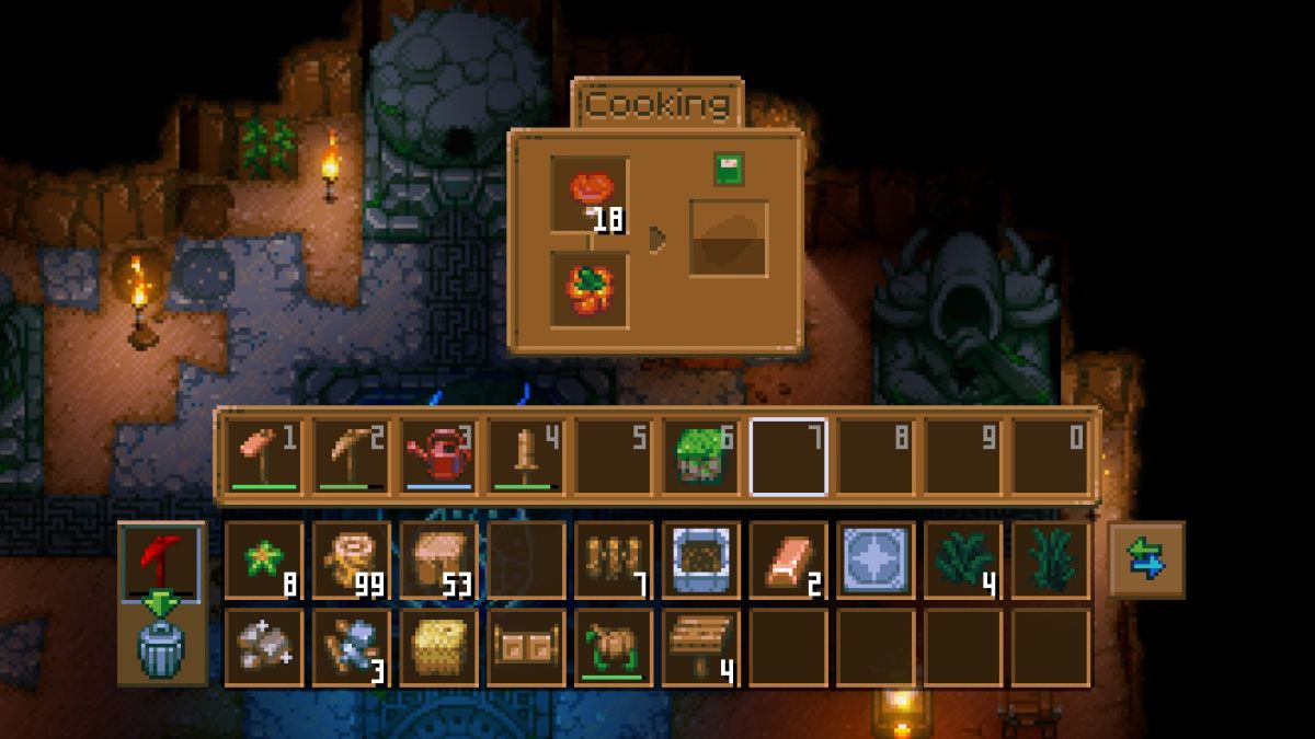 Cooking in Core Keeper