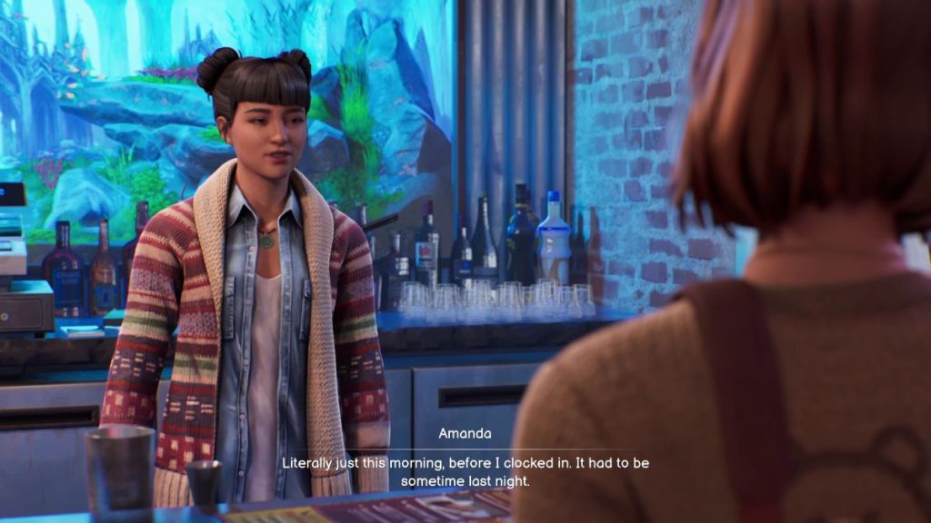 Speak with Amanda about the missing skull