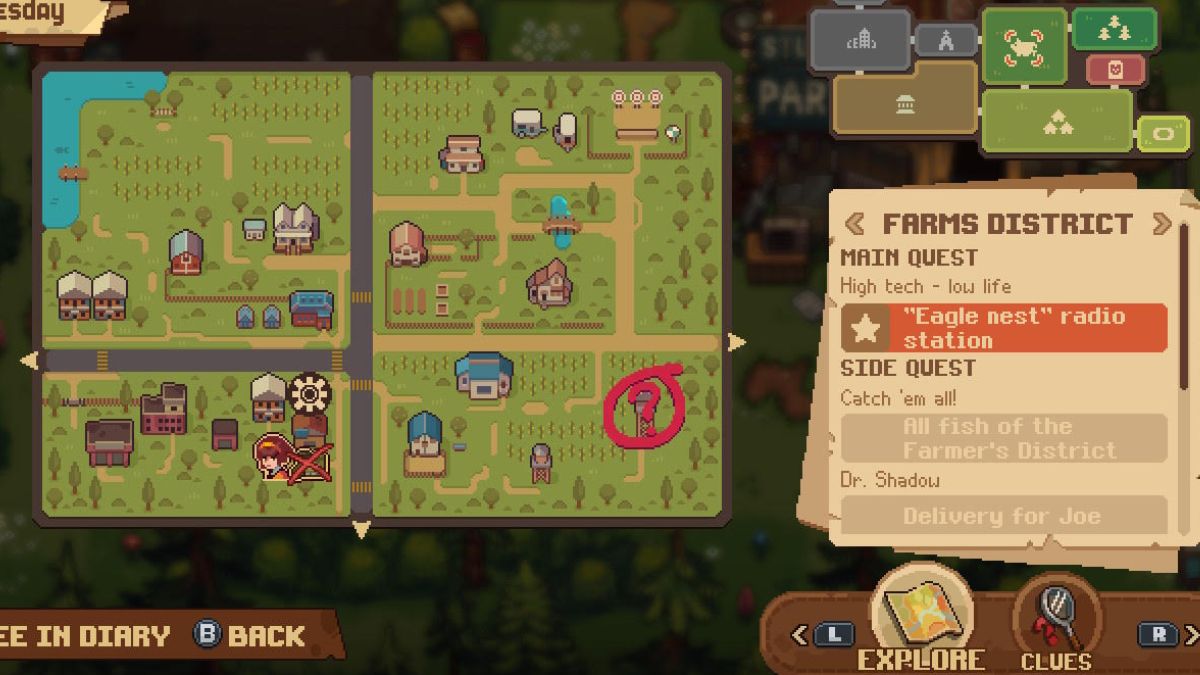 Eagles Nest Location Farm District Walkie Talkie Quest