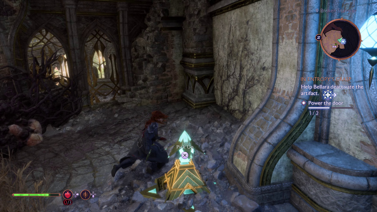 Grab the Power Crystal in the receiver.