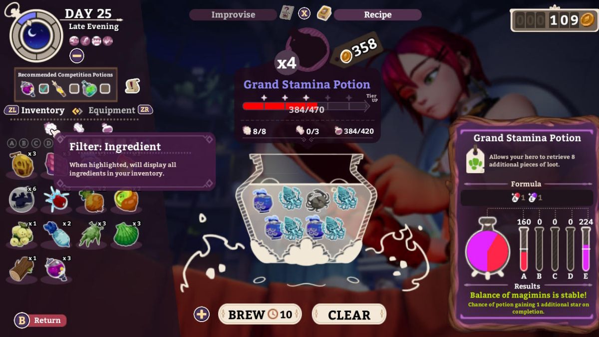 Grand Stamina Potion Potionomics
