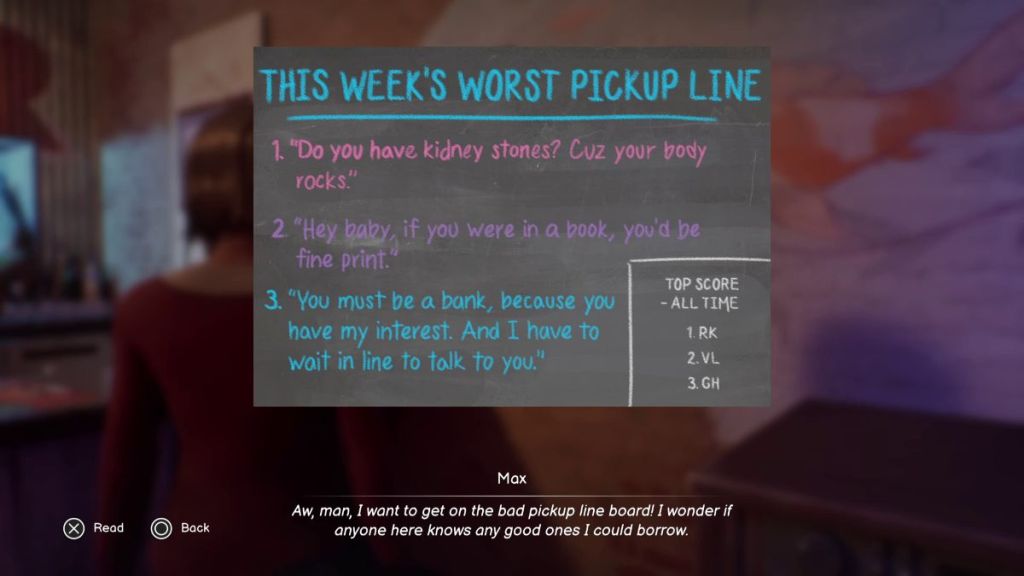 Worst Pickup Lines Life is Strange: Double Exposure