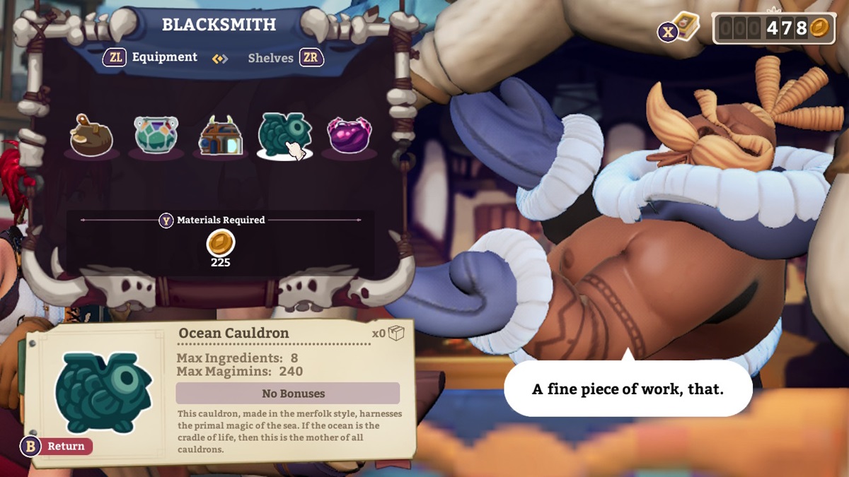 Muktuk the Blacksmith Cauldron Selection