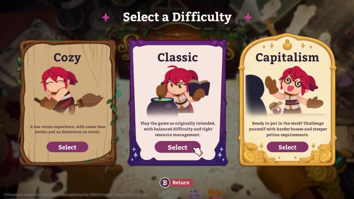 Potionomics Masterwork Edition Difficulty Levels