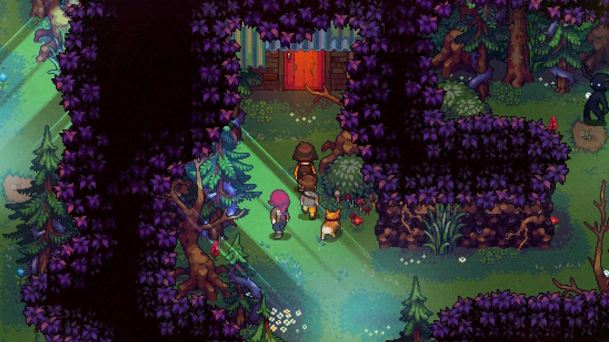 Red Door to Safe Room Bloomtown Forest Underside