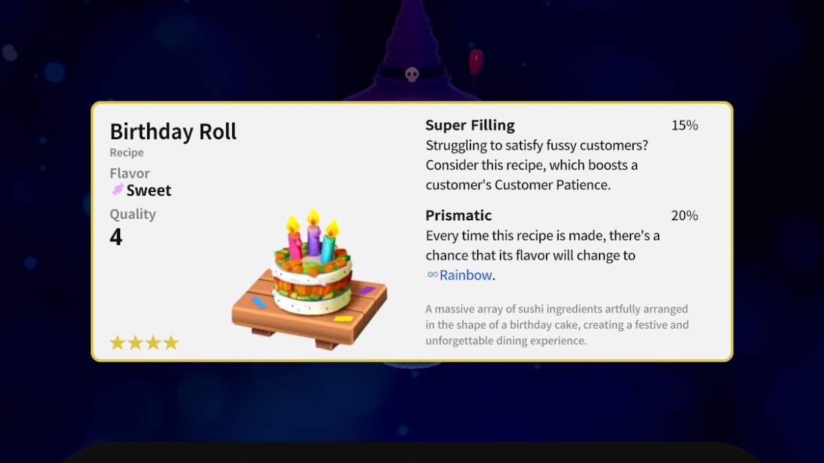 Rolling Hills Birthday Sushi Roll