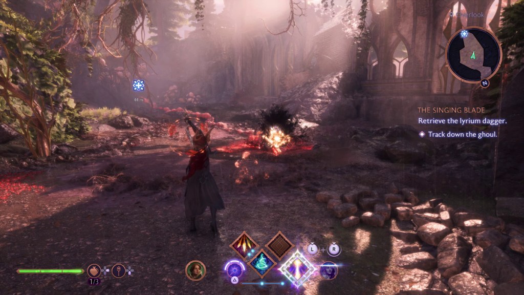 clearing the path Singing Blade