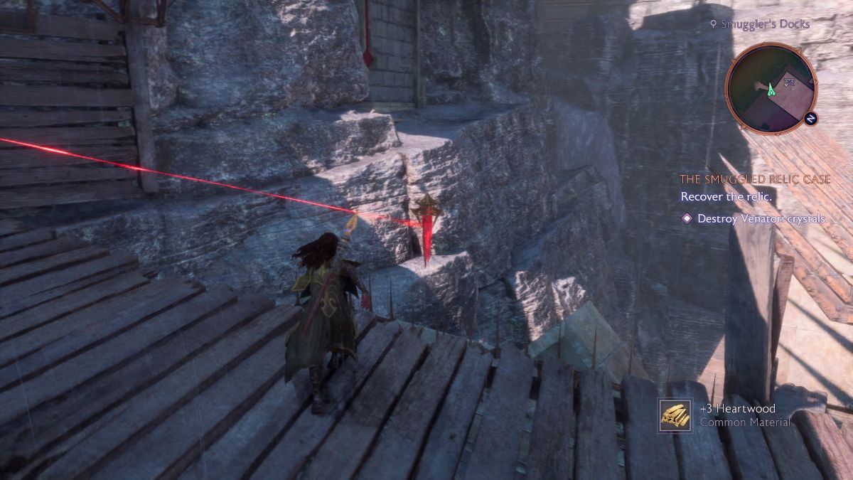 Start by taking care of the crystal to the wooden bridge's right.