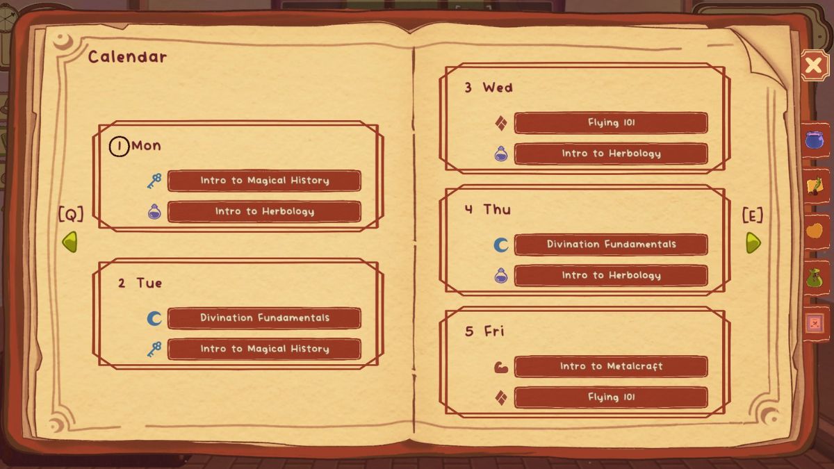 Whimel Academy Class Schedule