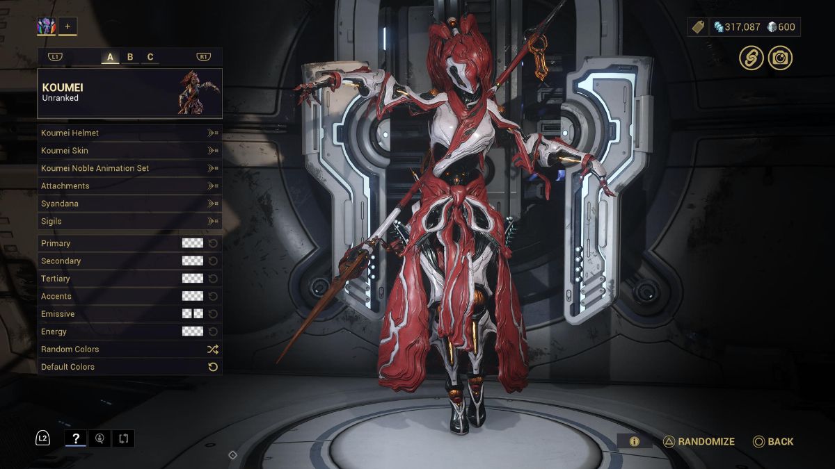 build options for koumei in warframe