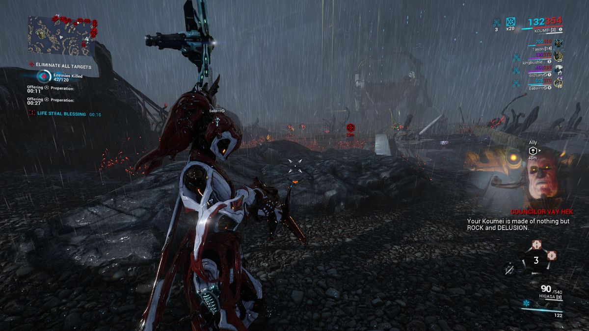koumei in sayas vision activity in warframe