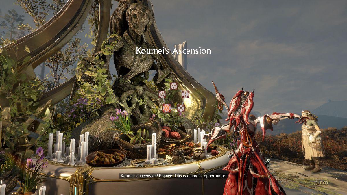 koumeis ascension dice roll in warframe
