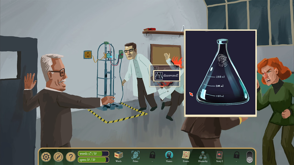 Check the lab tube to get another fingerprint.