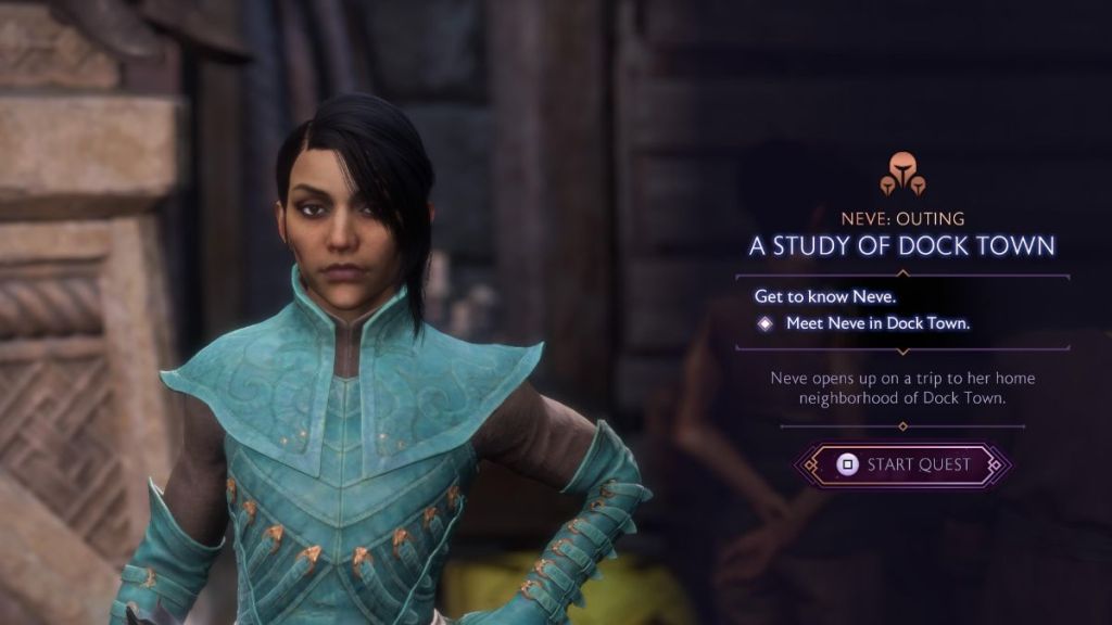 A Study of Docktown Neve Companion Quest