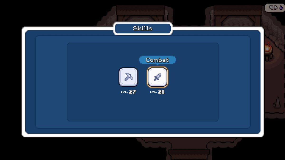 The icon for the Combat Skill in Fields of Mistria