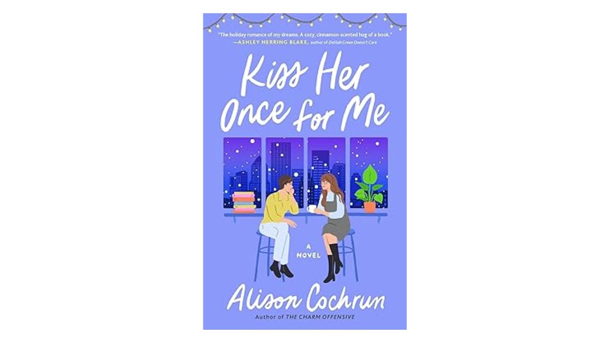 The book cover for Kiss Her Once For Me by Alison Cochrun