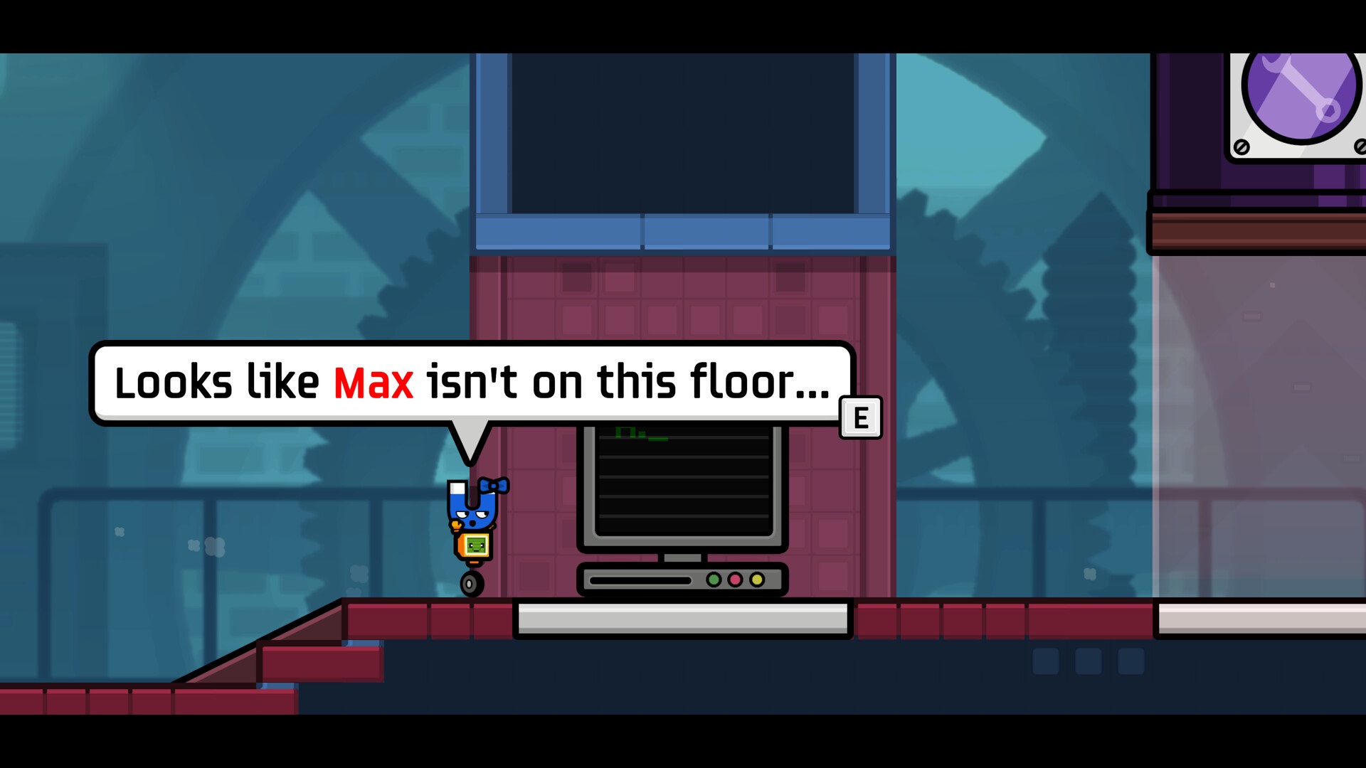 Uni in Mind Over Magnet holding Min, who is looking for Max.