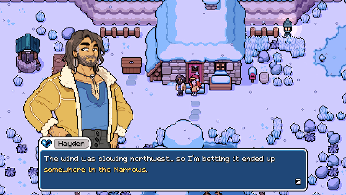 Hayden speaking w main character