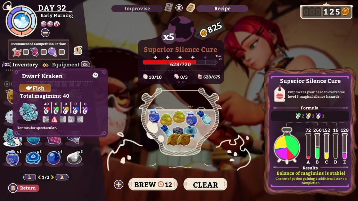 Superior Silence Cure Potionomics How to Beat Anubia