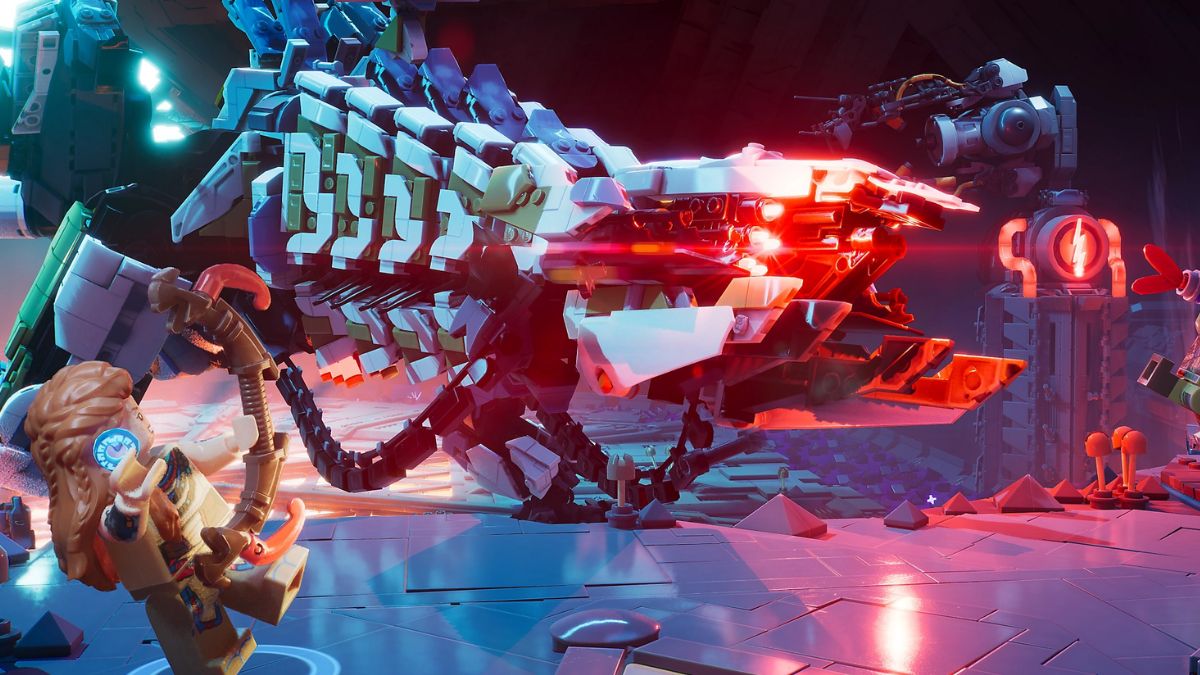 massive thunderjaw in lego horizon adventures
