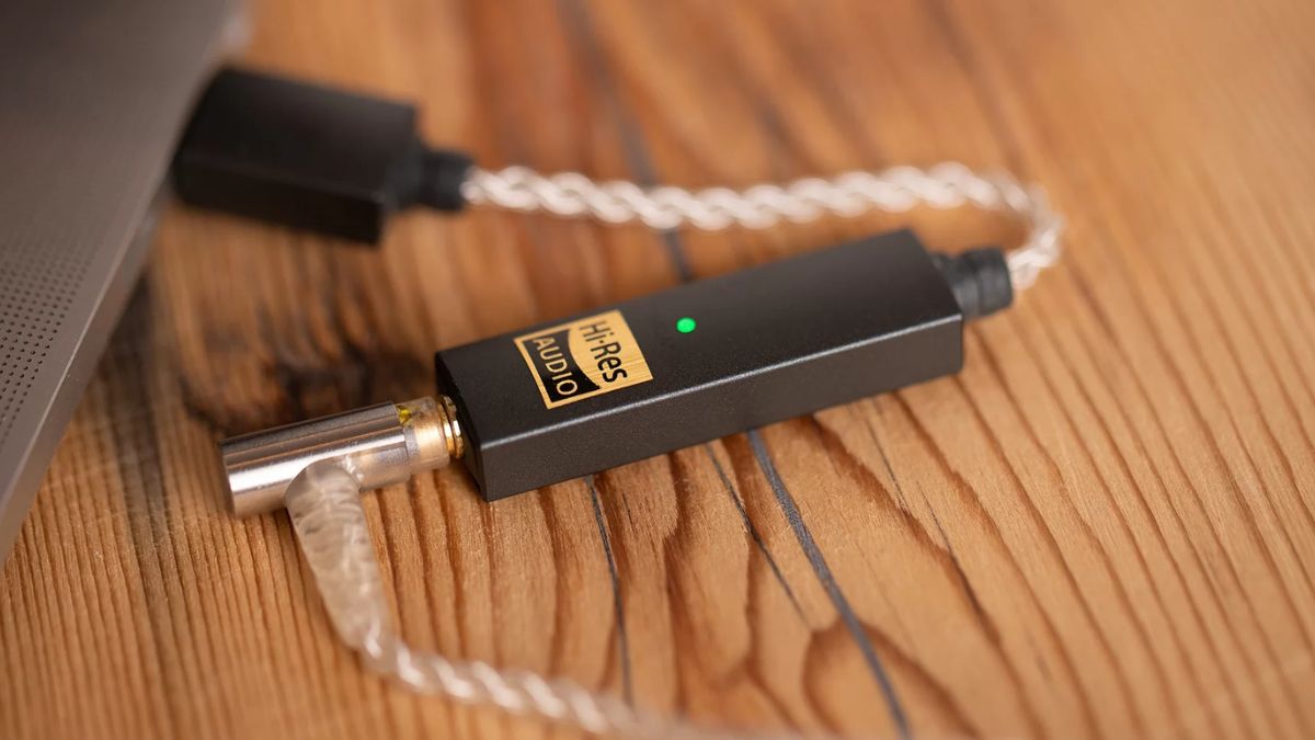 wood background ifi headphone amp